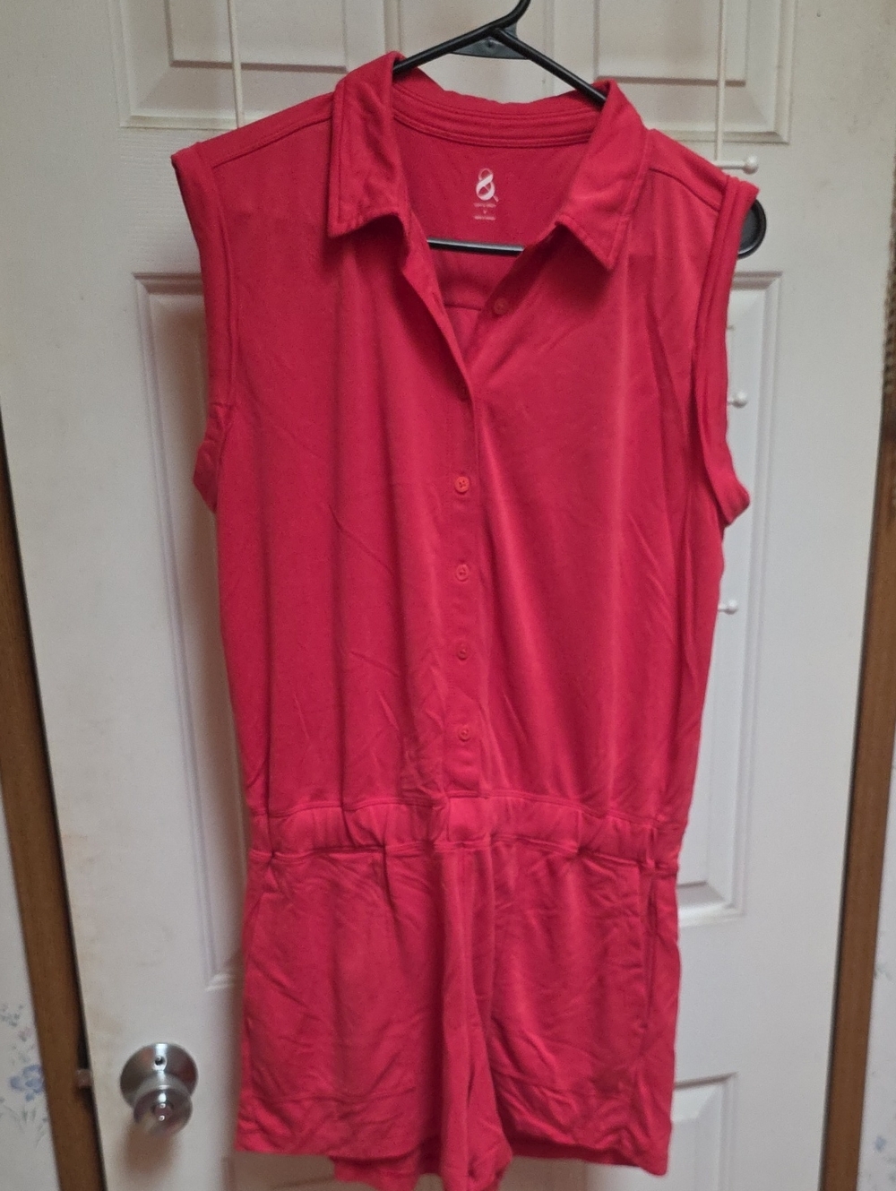 Lou & Grey Sleeveless Button-Front Romper